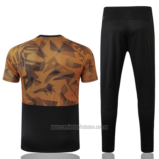 Chandal del Olympique Marsella Manga Corta 2019-2020 Negro